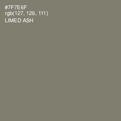 #7F7E6F - Limed Ash Color Image